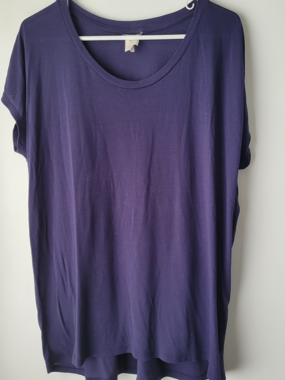C9 by Champion Women Purple Duo Dry Scoop Neck Activewear Shirt Size XL